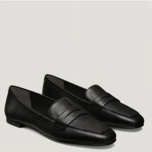 STUART WEITZMAN Rayne Genuine Leather Loafer in Black Size 11